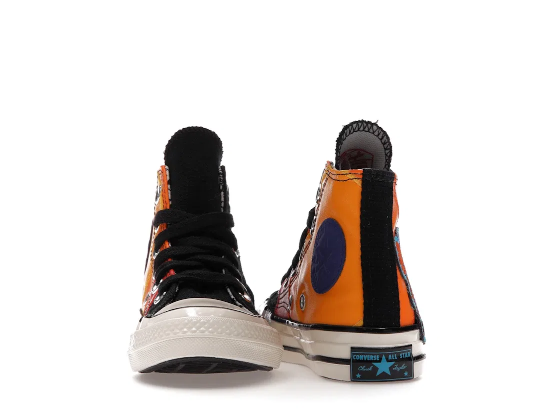 Детские кроссовки высокие Converse Chuck Taylor All Star 70 Hi Tune Squad Space Jam, Black/Mantra Orange/Multi — фото 4
