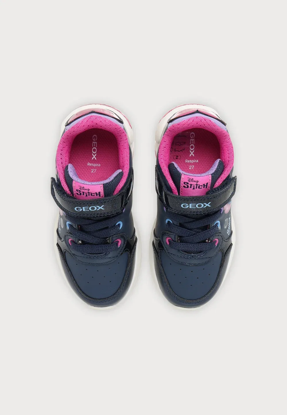 Кроссовки Disney Lilo & Stitch Fadinlight Girl Geox, Navy/Fuchsia — фото 4
