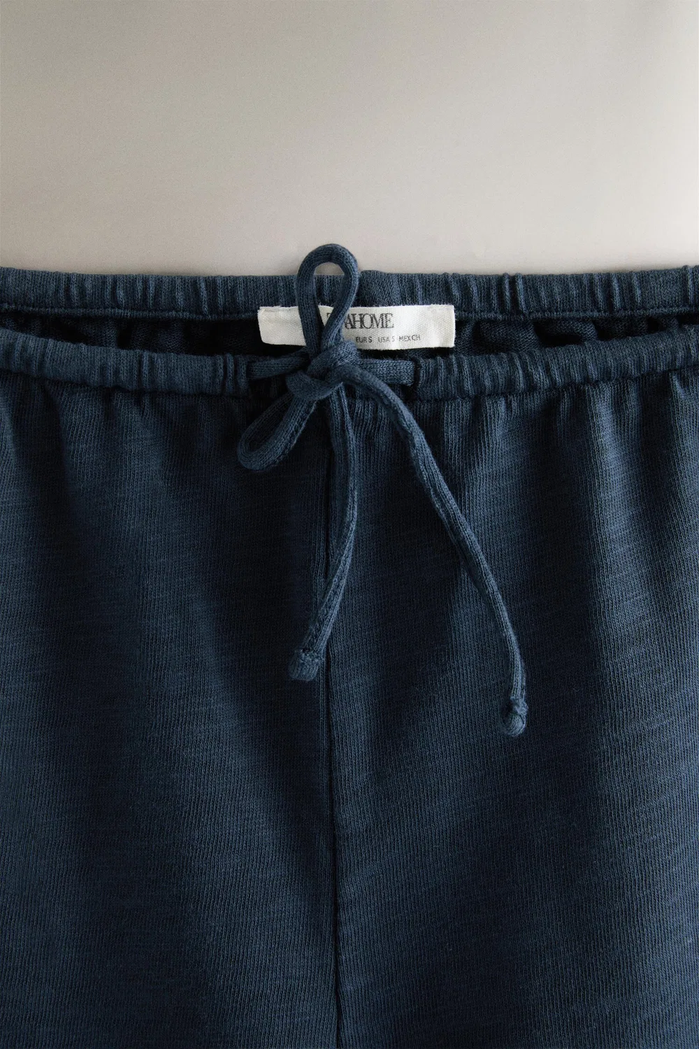 Хлопковые брюки капри ZARA, Indigo — фото 4