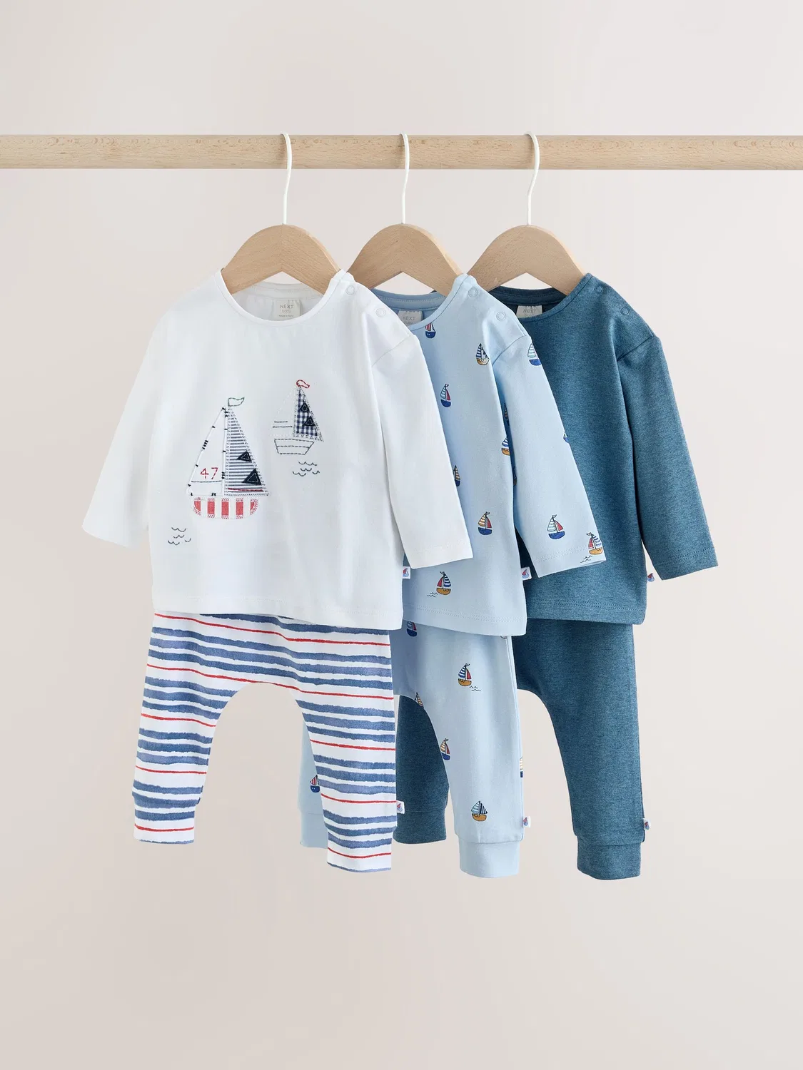 Комплект из топа и леггинсов, 6 предметов, Blue Nautical Next, синий