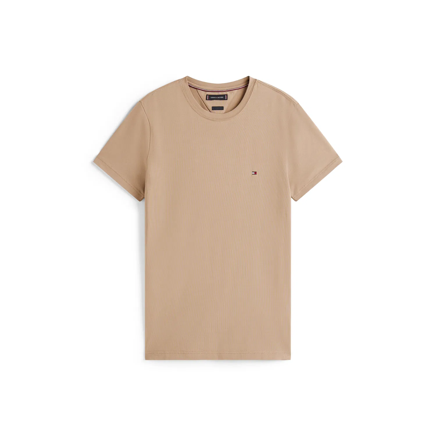 Мужская хлопковая футболка Tommy Hilfiger, Coastal Taupe — фото 4