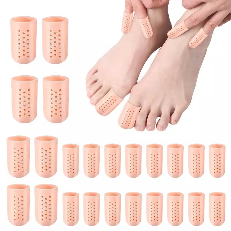 

Закрытые гелевые тюбики с перфорацией телесного цвета [размер: L] Footservice