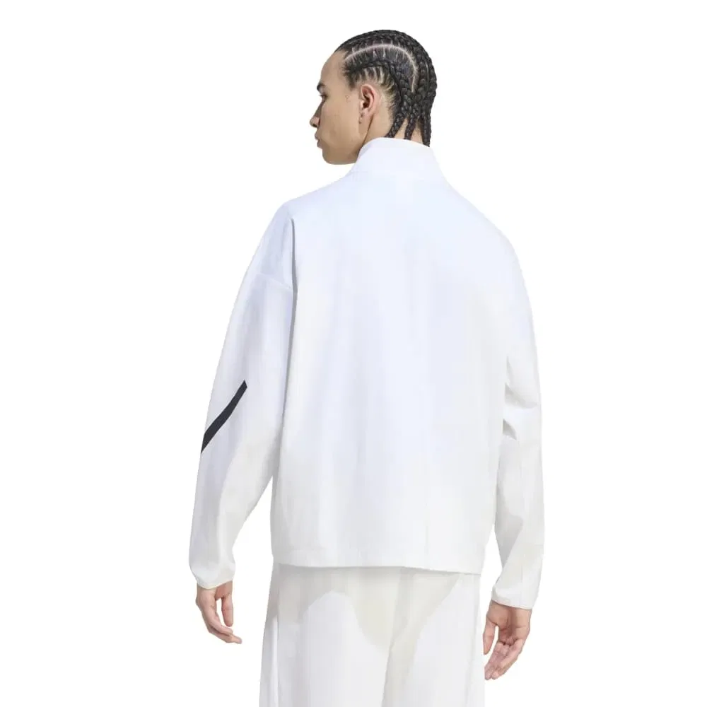 Женская куртка из тканого материала с принтом Z.N.E. Adidas, White — фото 2