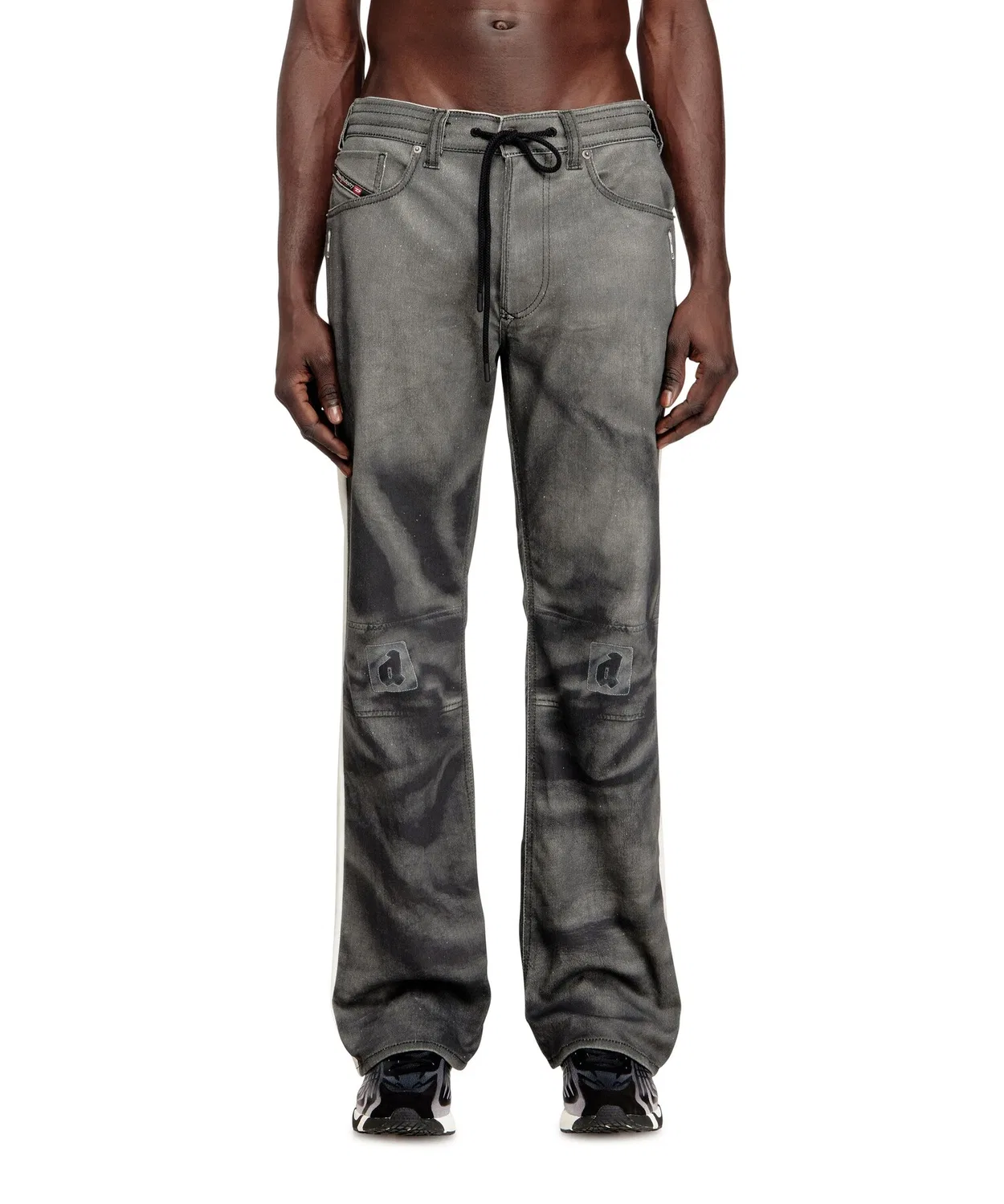 Мужские джинсовые джоггеры с принтом 2080 D-REEL JOGG DIESEL, Black