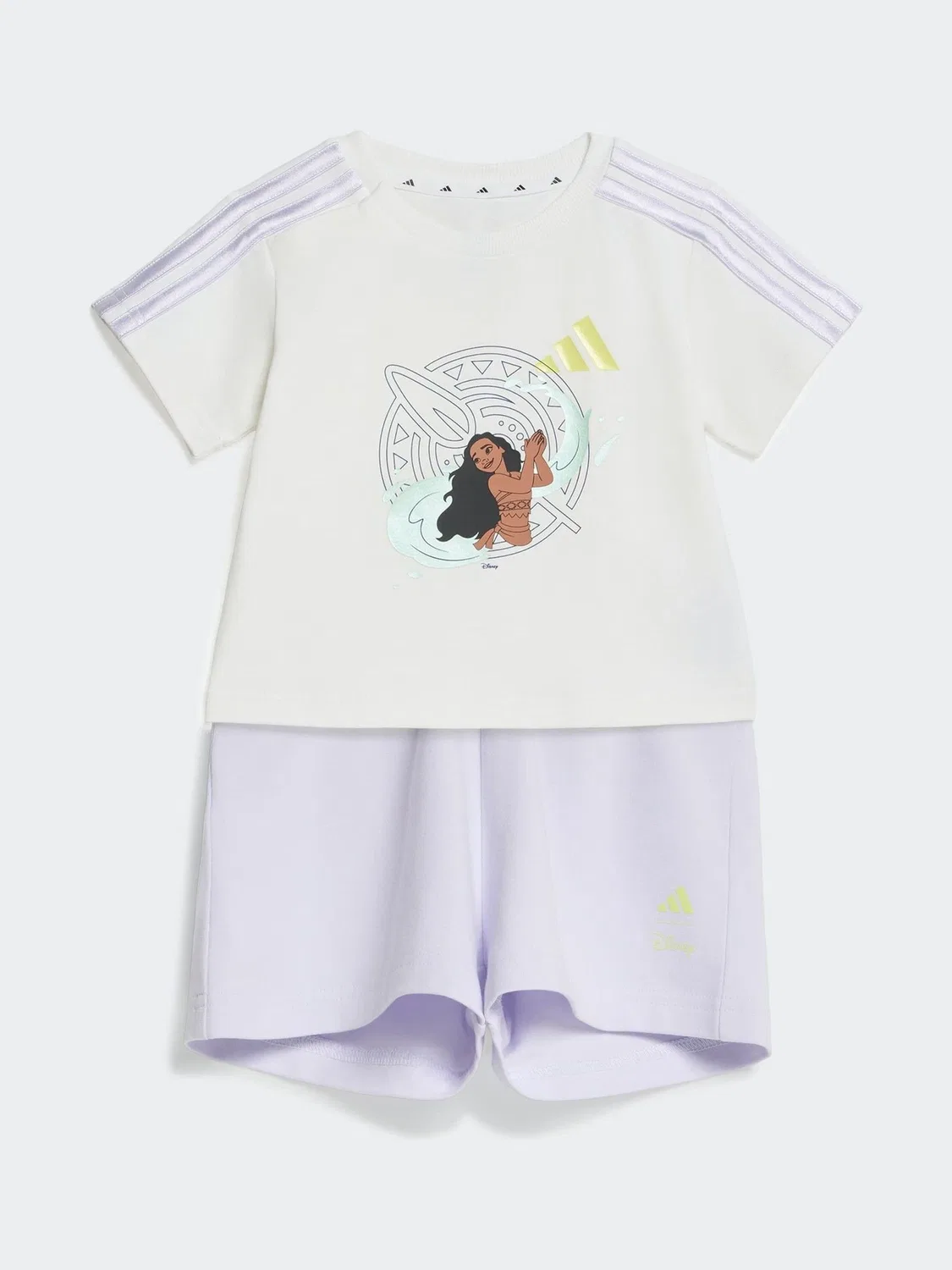 Комплект из топа и шорт adidas Disney, белый