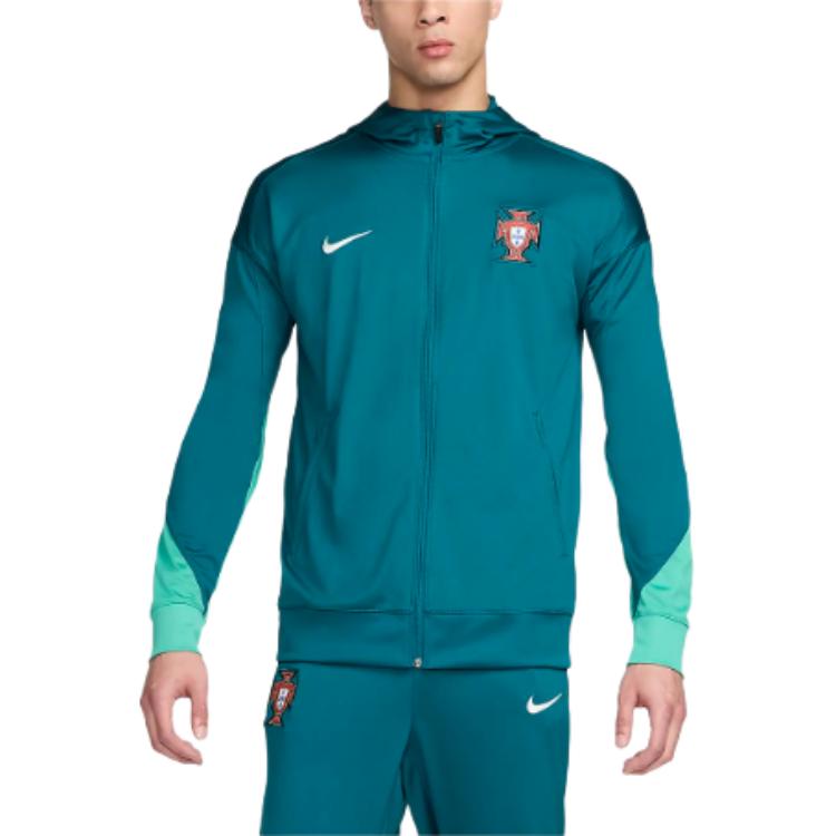 Nike Португалия Куртка-стрейч мужская с кристальными отверстиями голубая, Geode Teal — фото 3