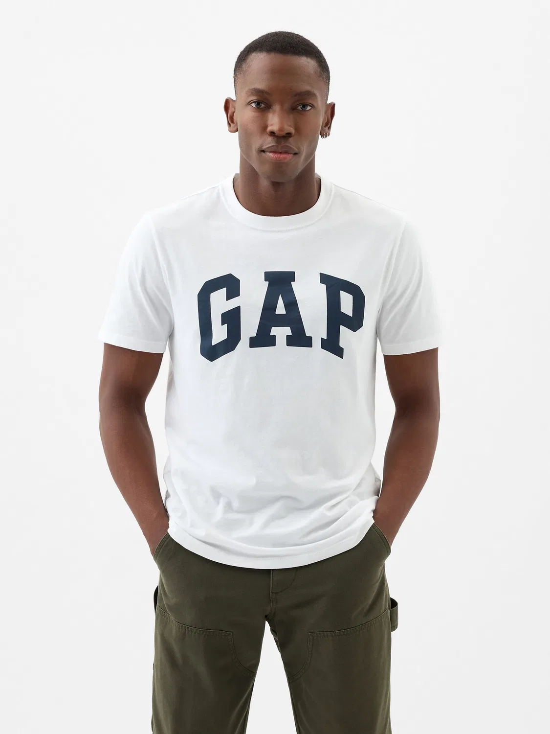 Футболка повседневная мягкая Gap White