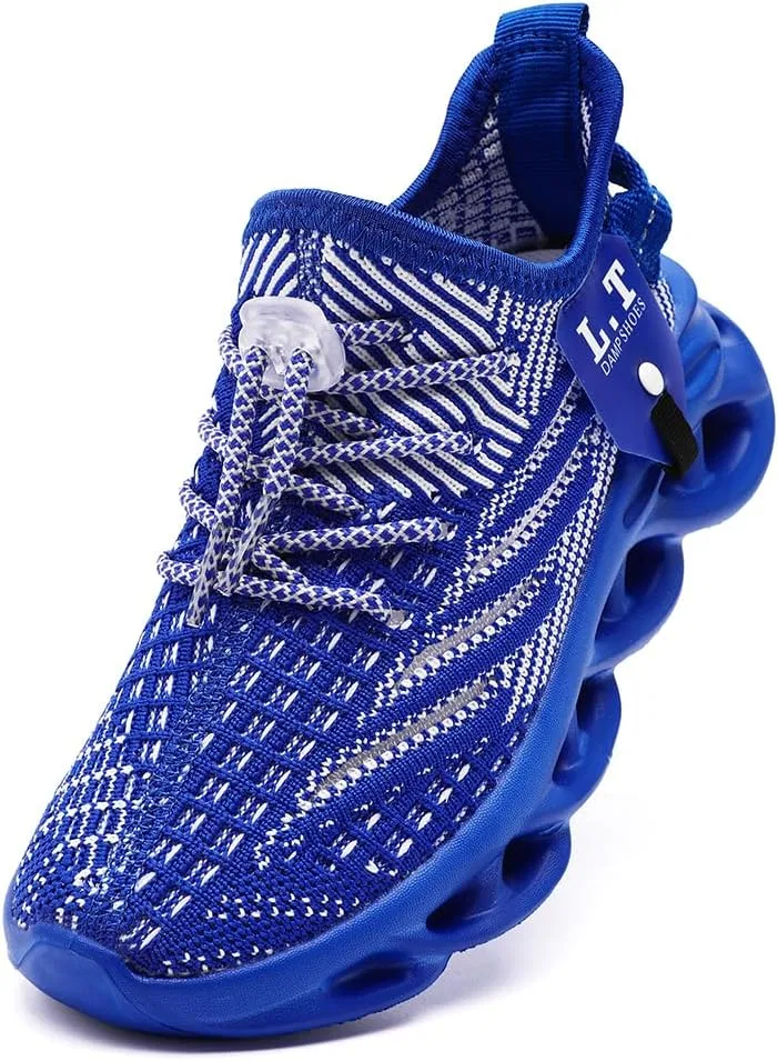 Детские кроссовки для мальчиков и девочек с дышащим верхом XKOWUO, Royal Blue