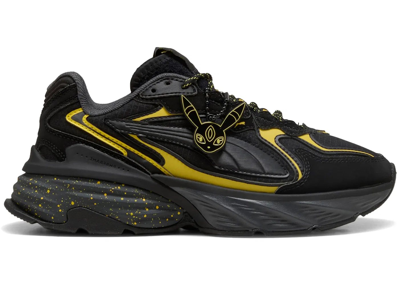 Детские кроссовки с принтом Puma Fade Puma Puma Black/Energizing Yellow