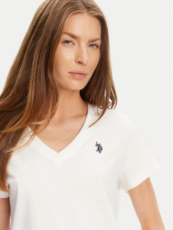 Футболка classic fit U.S. Polo Assn., белый — фото 4