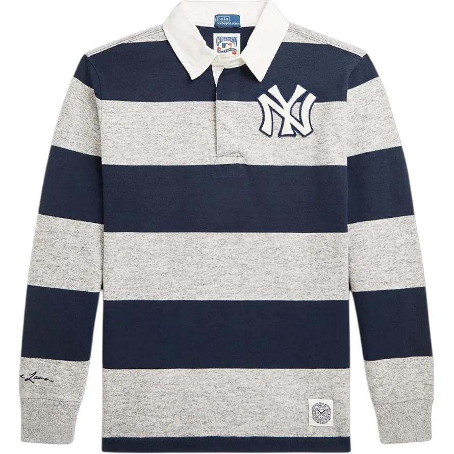 Детское поло с коротким рукавом Polo Ralph Lauren X Yankees, Dark Blue Gray Multicolor
