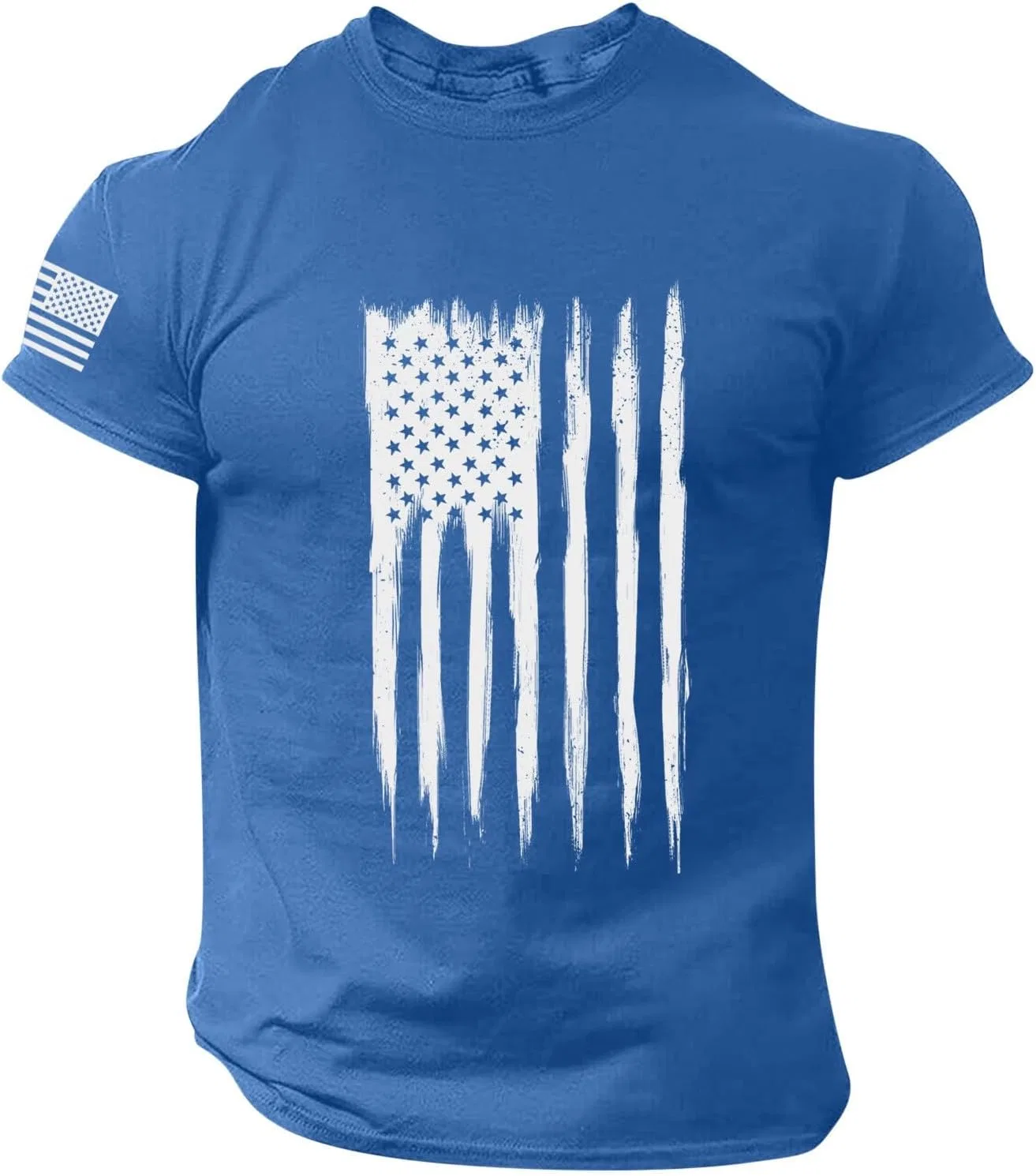 Мужская футболка с американским флагом Graphic, Blue