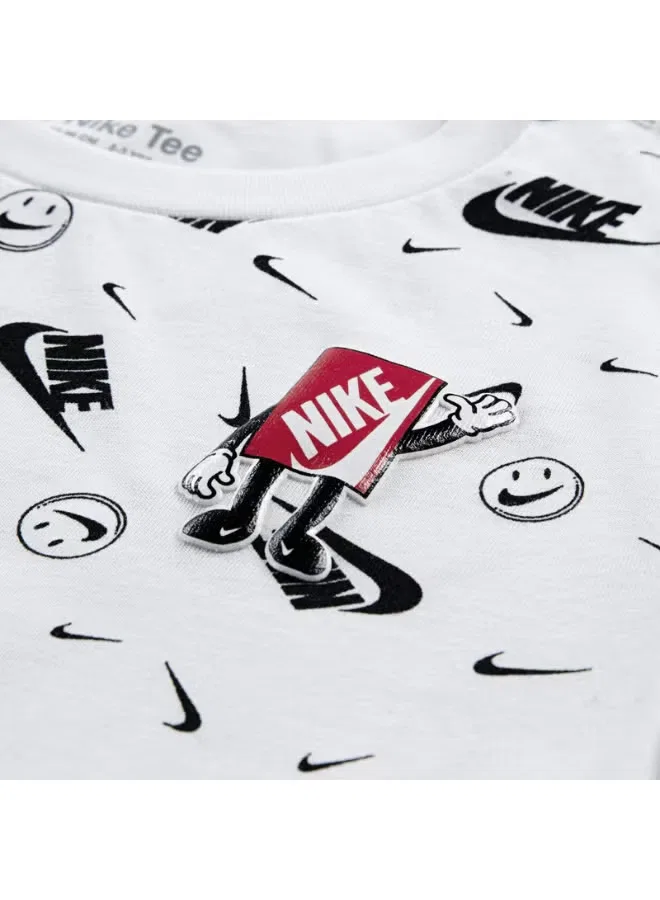 Футболка с принтом оверсайз Nike, белая — фото 2