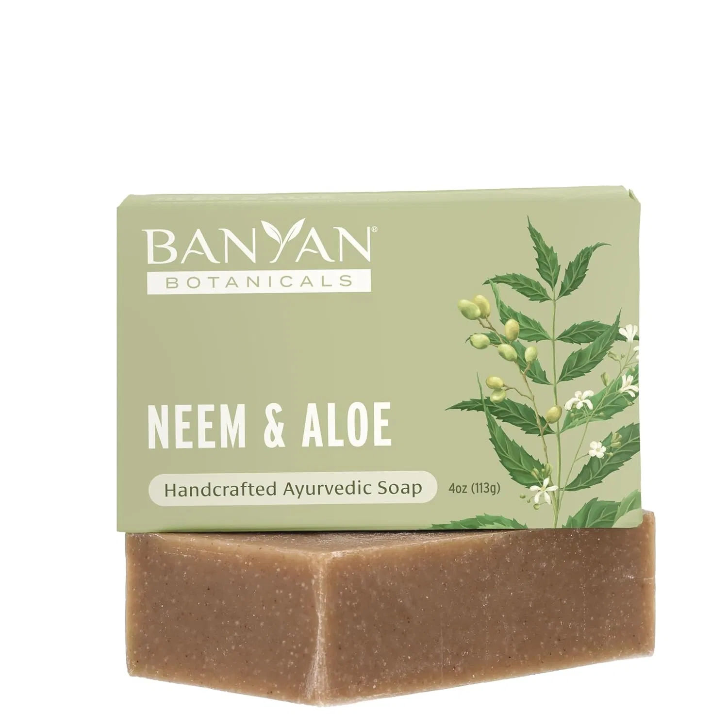 Твердое мыло Banyan Botanicals, органическое ниим и алоэ, 4 oz