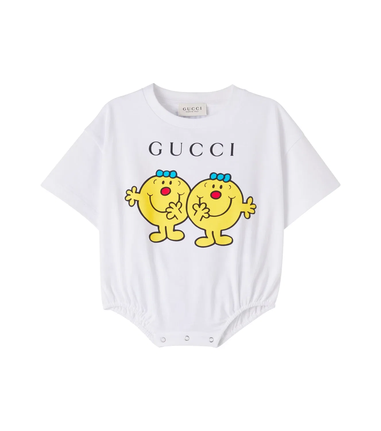 Комплект из хлопкового трикотажа для малышей Kids x Mr. Men Little Miss Gucci Kids, белый
