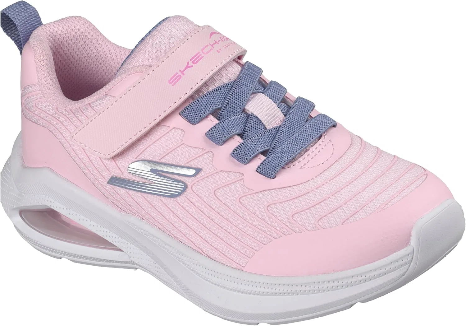 Детские кроссовки для девочек Microspec Max Velocity Skechers, Light Pink — фото 4