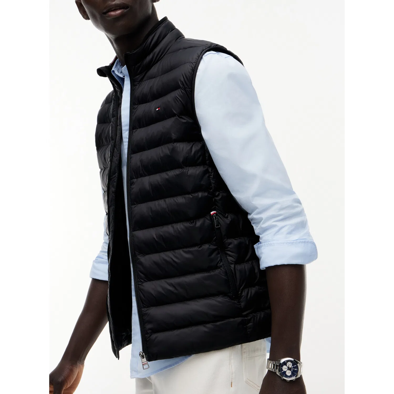 Мужская стеганая жилетка CORE PACKABLE RECYCLED VEST Tommy Hilfiger, Black — фото 2