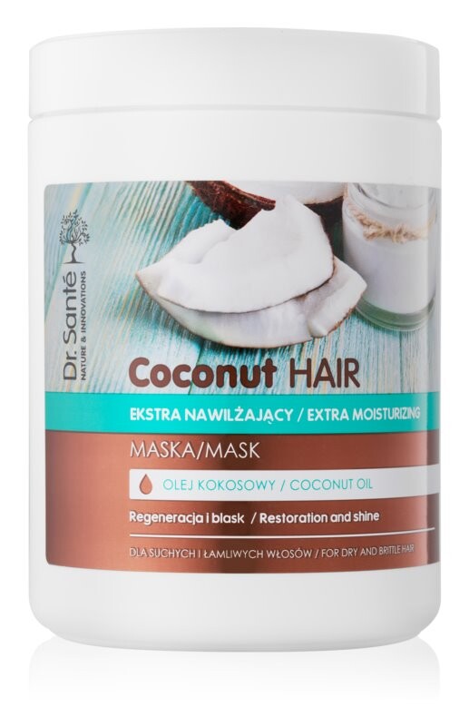 

Увлажняющая маска, придающая блеск сухим и ломким волосам Dr. Santé Coconut