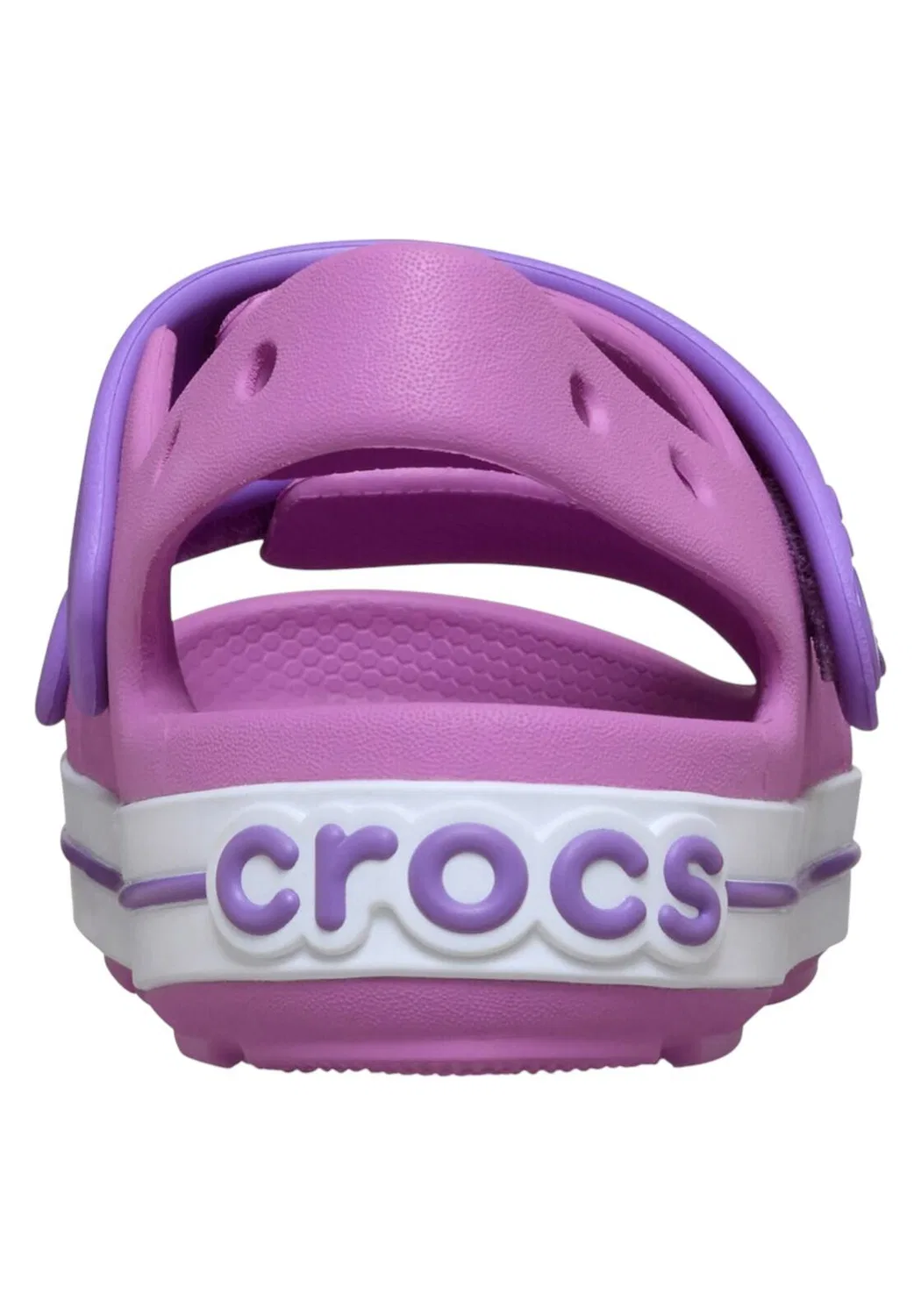 Детские сандалии для девочек Crocs, Цвет Violett / Schwarz / Dunkelgrau — фото 3