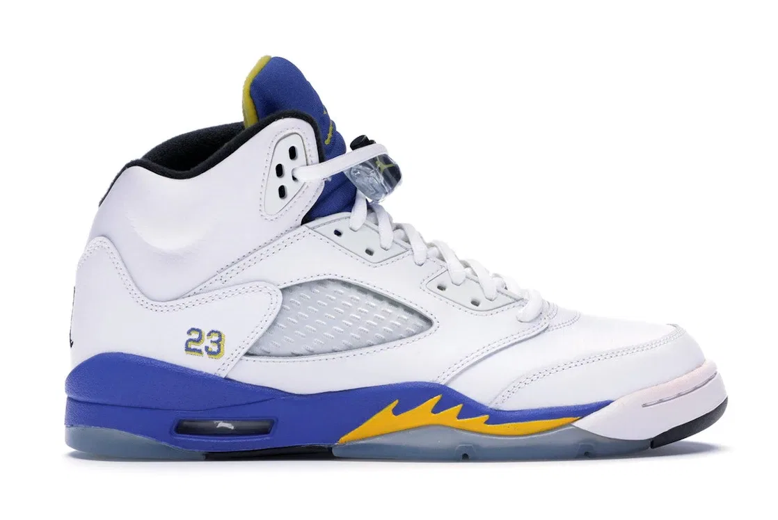 Детские кроссовки Lifestyle Jordan 5 Retro Jordan, White/Varsity Mz-Varsityy Royal-Black