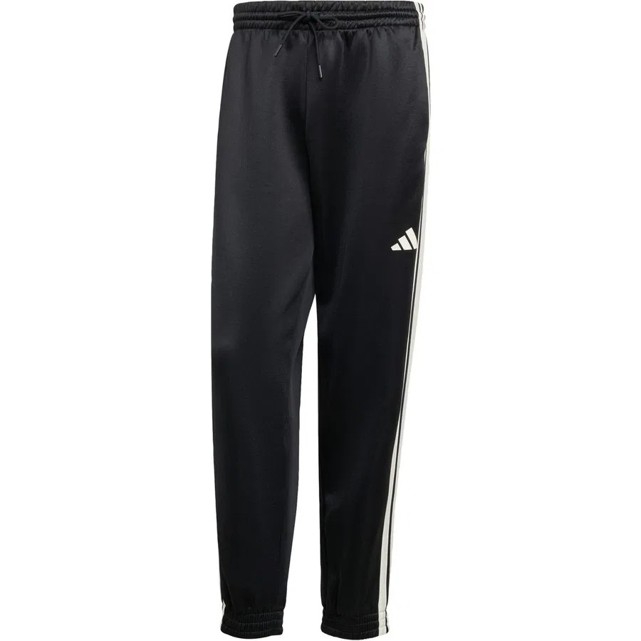 Спортивные брюки с эластичным поясом и манжетами adidas Sportswear JN1822 Stadium Track Pants, Черно-белый — фото 3