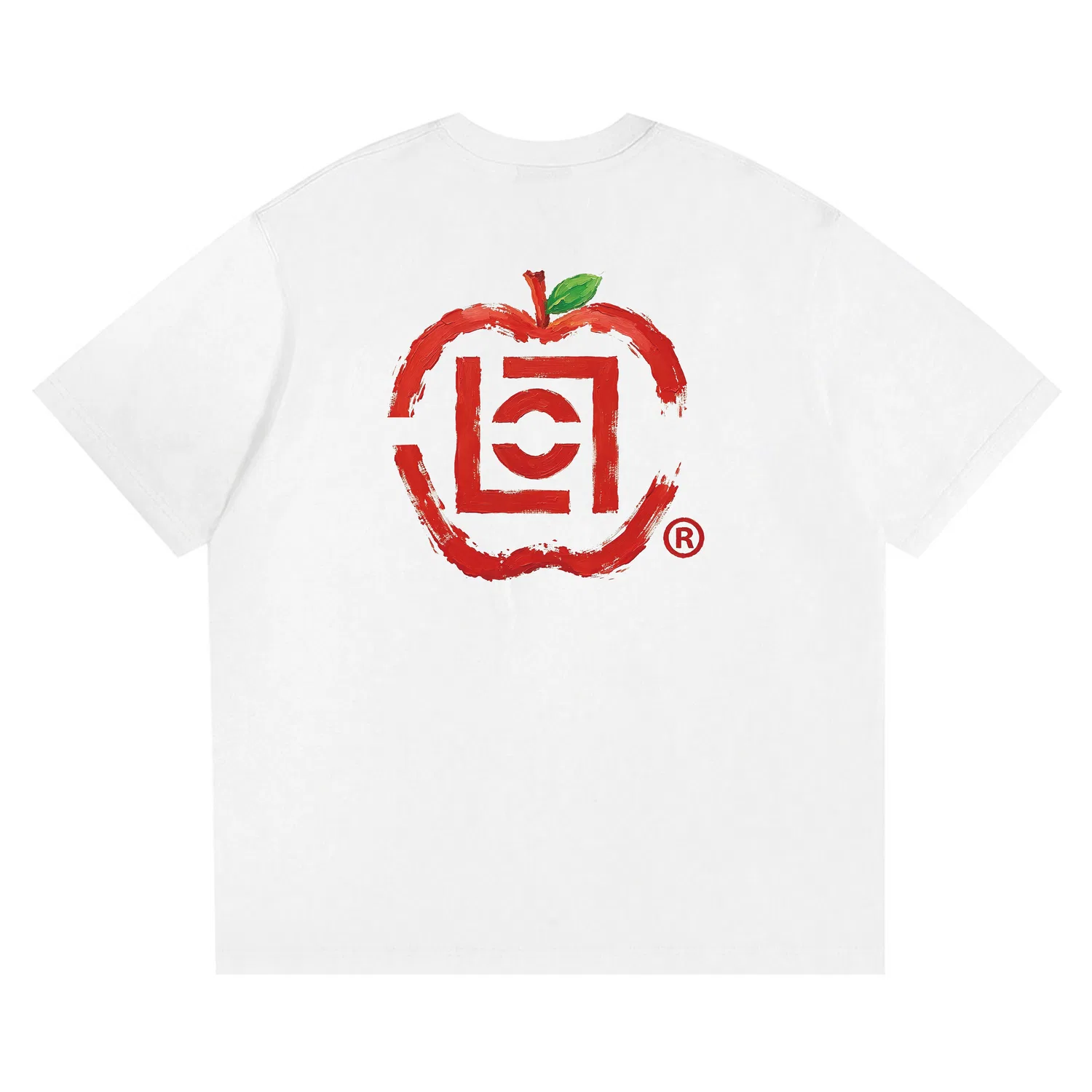 Детская футболка с круглым вырезом, свободного кроя, из плотного хлопка, Unisex Crew Neck, CLOT, White Heather Gray — фото 3