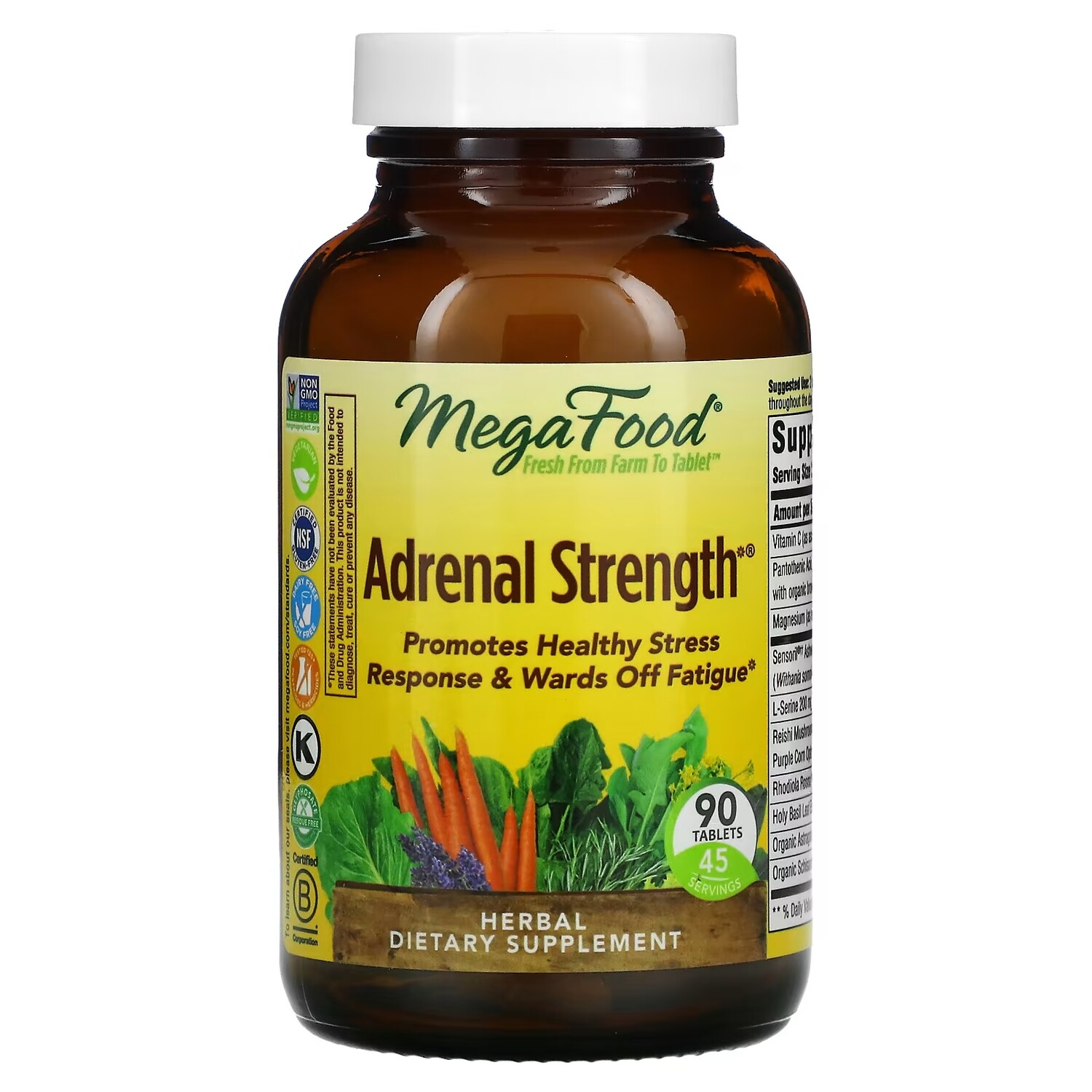 

Добавка MegaFood Adrenal Strength, 90 таблеток
