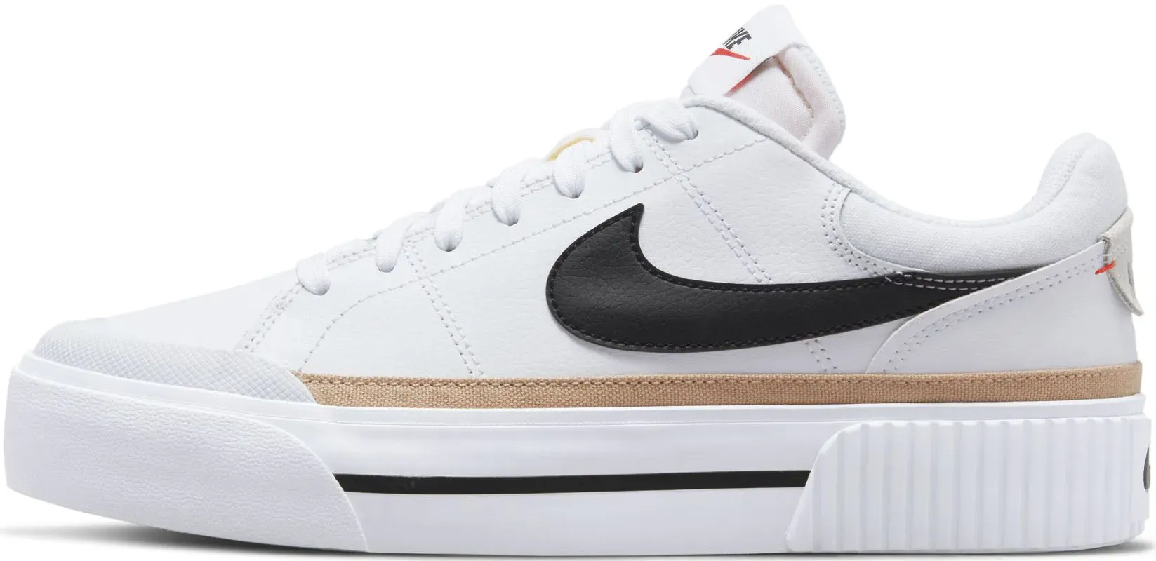 

Кроссовки Nike Sportswear "COURT LEGACY LIFT", цвет White-Black-Hemp-Team-Orange