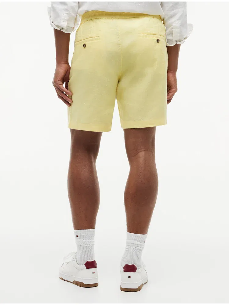 Шорты свободные из льна, Dover Fit TOMMY HILFIGER, Lemon — фото 3