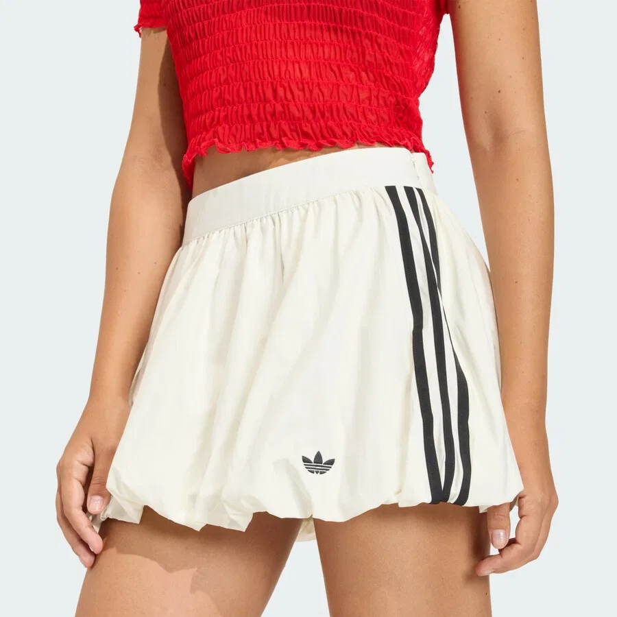 Юбка ADIDAS ORIGINALS 'BALLOON' белого цвета — фото 4