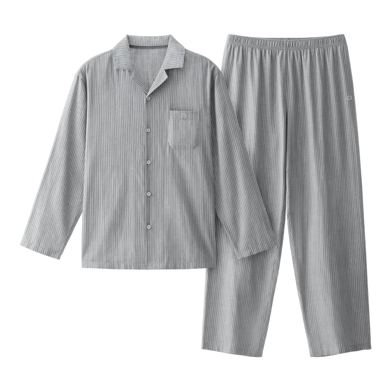 Детский комплект пижам Unisex Gray Stripes BANANA IN