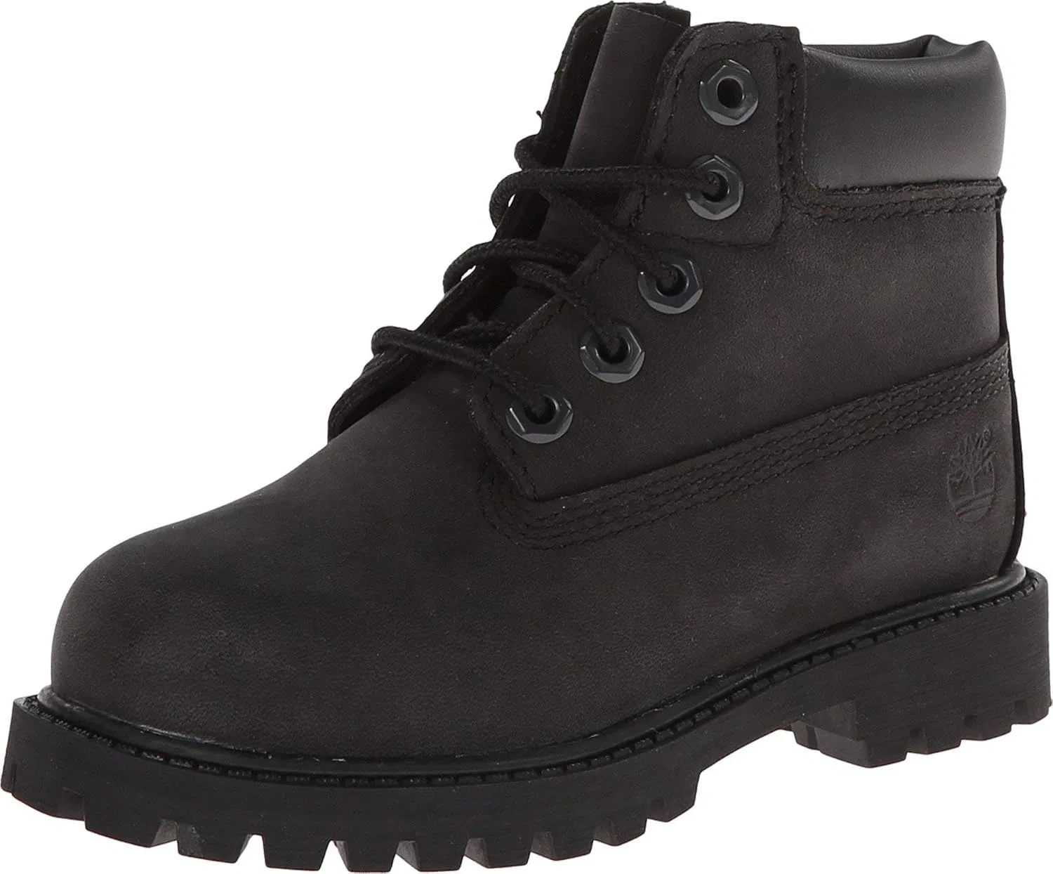 Детские ботинки для девочек водонепроницаемые Premium 6 Inch Timberland, Black Nubuck