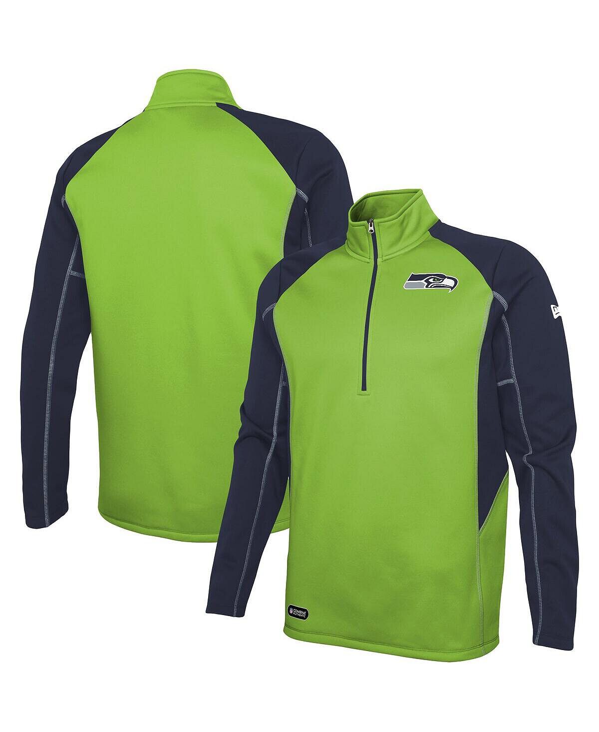 

Мужская неоново-зеленая куртка seattle seahawks combine authentic two-a-days half-zip New Era, мульти