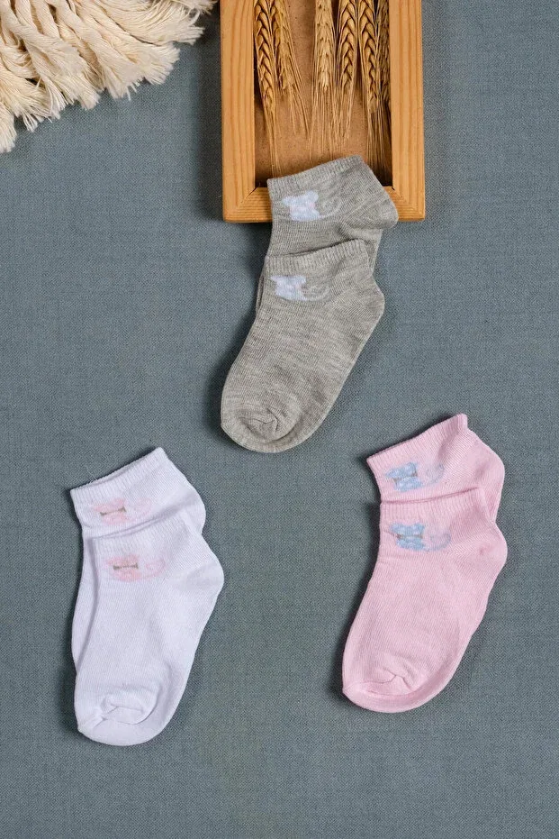 Детские ботиночки-носочки для девочек с принтом Cocole Socks, Multicolor — фото 2