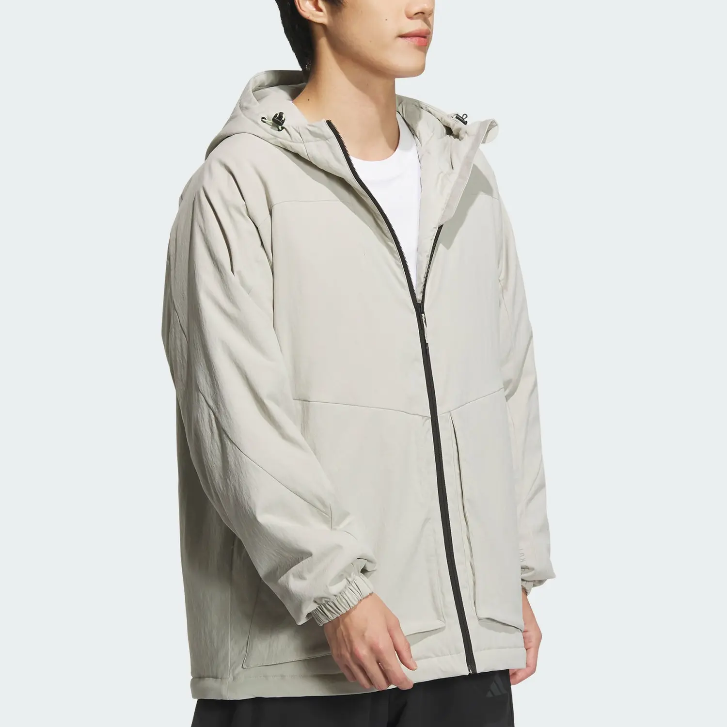 Стеганая куртка мужская Sesame светло-серый Adidas — фото 4