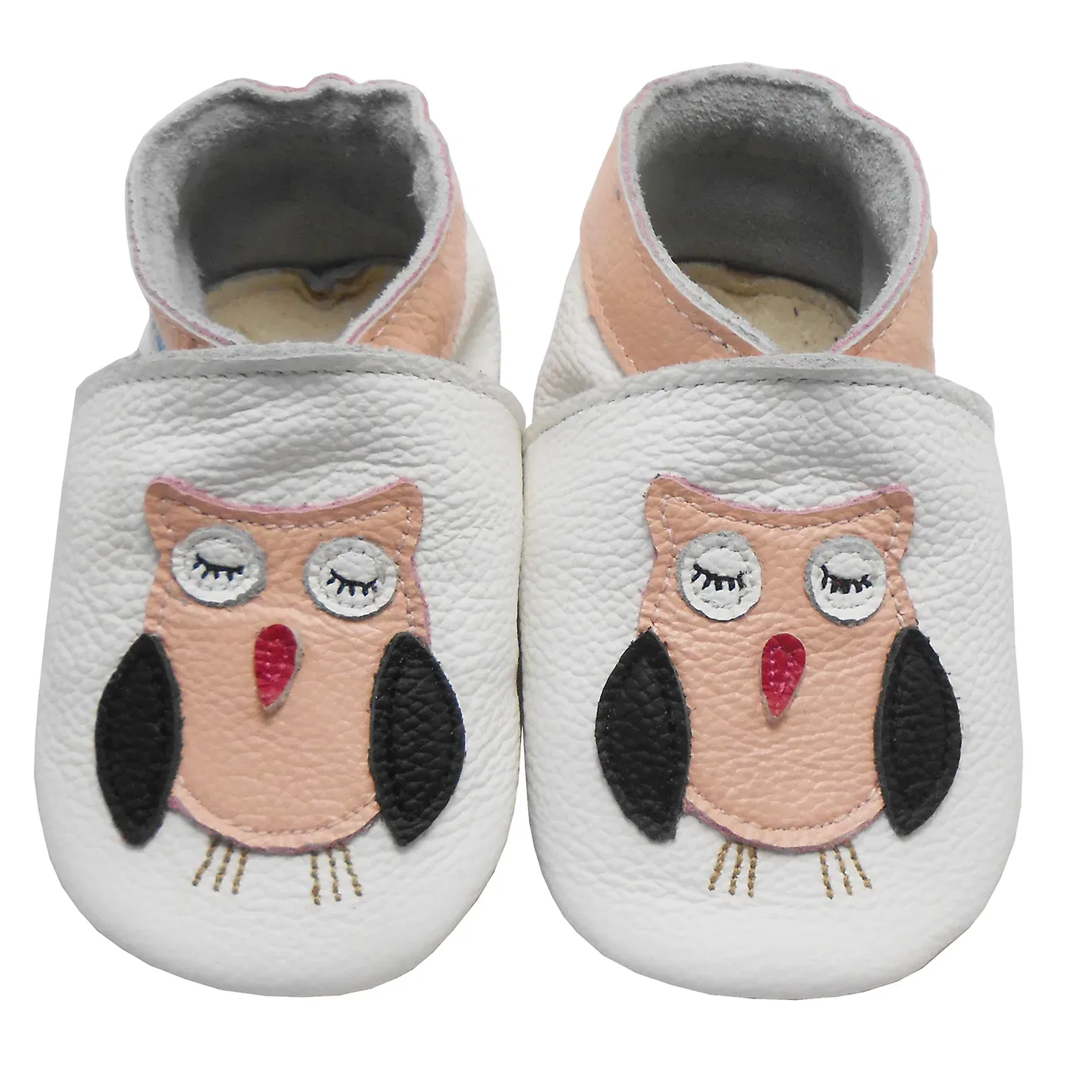 Кожаные пинетки Yihakids, белый