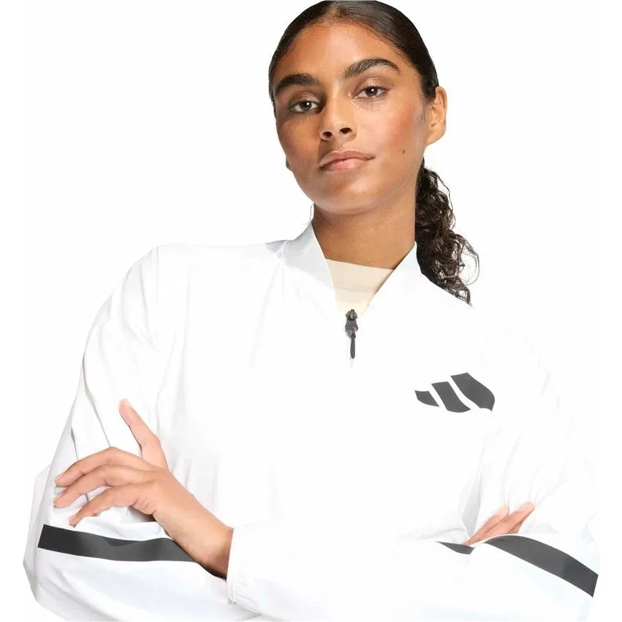 Женская куртка с капюшоном adidas W Z.N.E. WV BOM KD8507, Белый — фото 4
