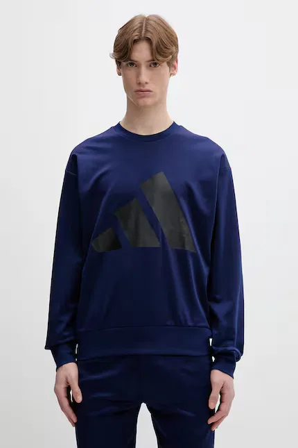 Спортивный костюм из эластичного трикотажа Adidas, синий — фото 2