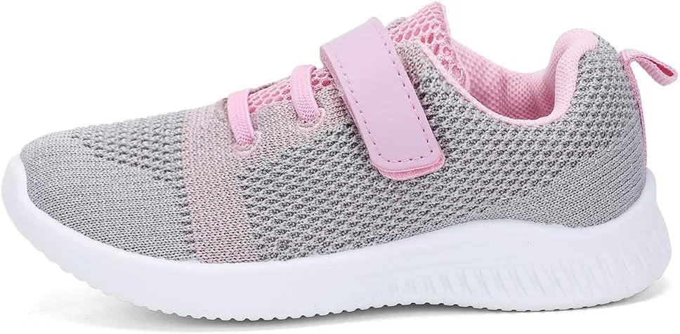 Детские кроссовки для бега и ходьбы nerteo, Light Grey/Pink — фото 3