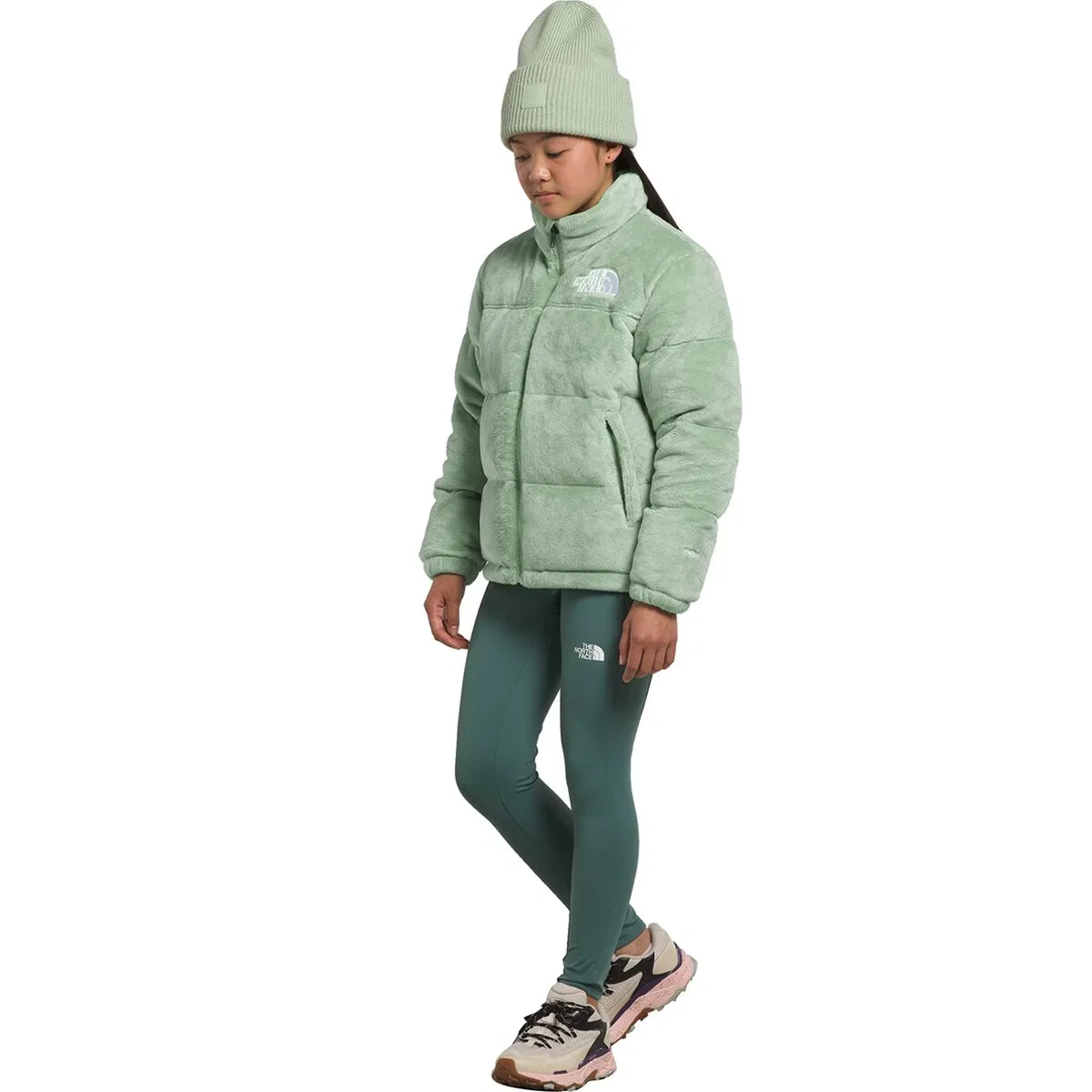 Детская куртка с наполнителем 1996 Retro Nuptse Jacket The North Face, Misty Sage — фото 4