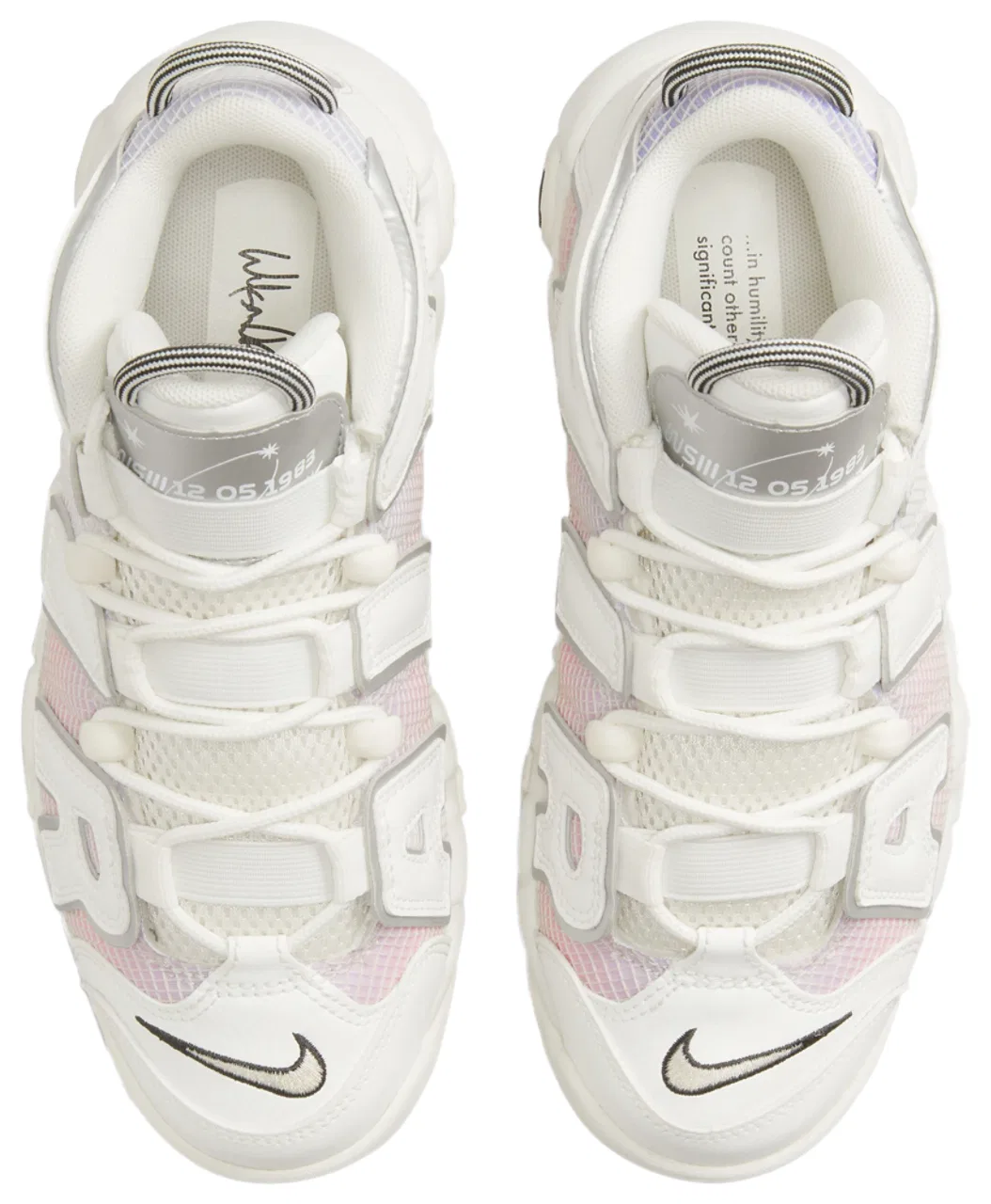 Кроссовки для мальчиков Air More Uptempo Nike, цвет Black/Light Thistle/Sail — фото 4