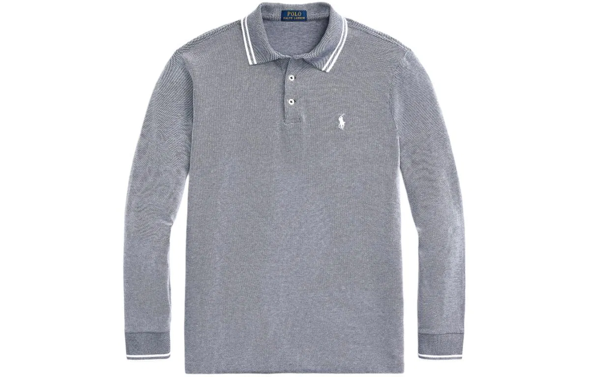Мужское поло с длинным рукавом Polo Ralph Lauren, Dark Blue