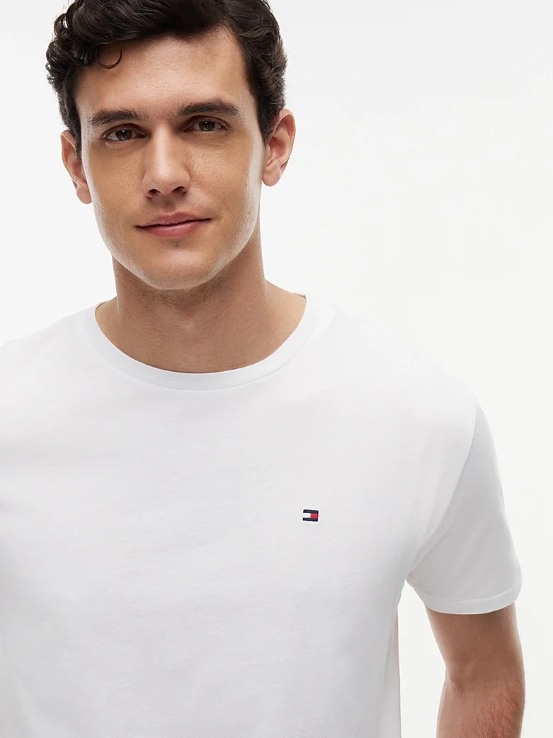 Футболка Tommy Hilfiger Pure Cotton, белый — фото 4