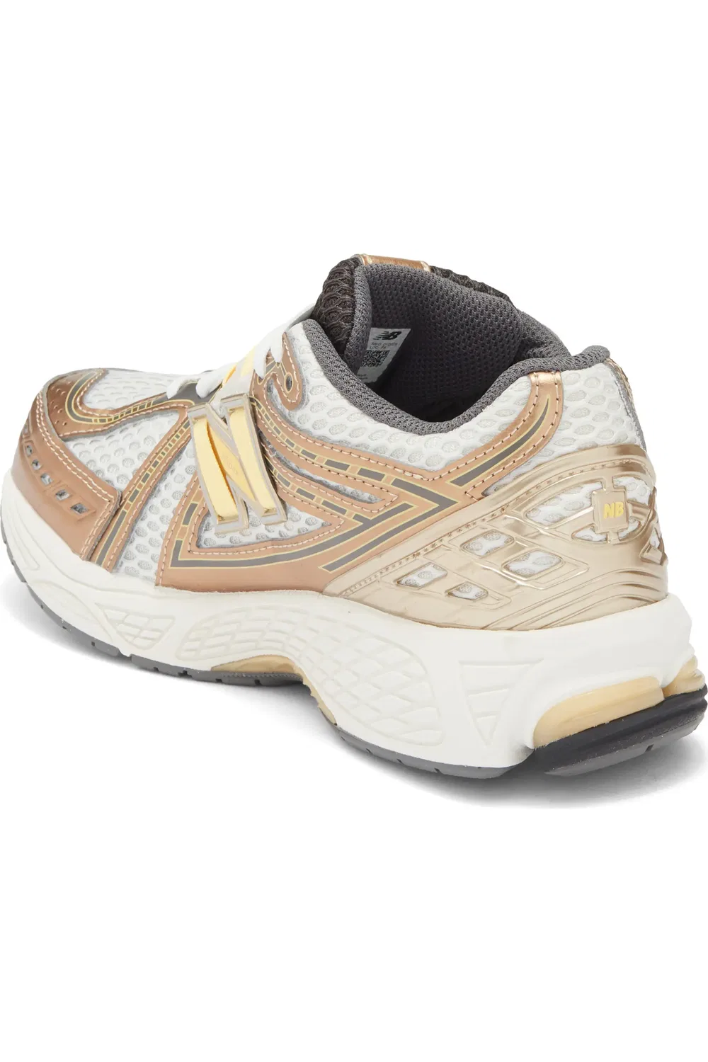 Детские кроссовки с амортизацией 1906R New Balance, Gold Metallic/White Peach — фото 2