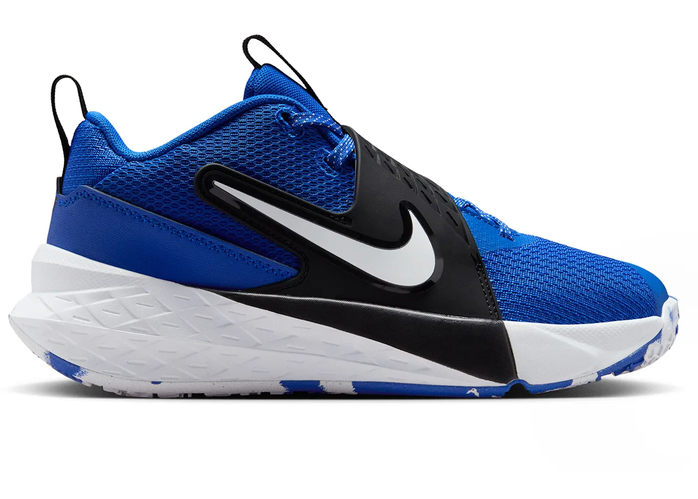 Детские кроссовки с длинным шнурованием Nike Team Hustle D 12 Nike, Game Royal Black White