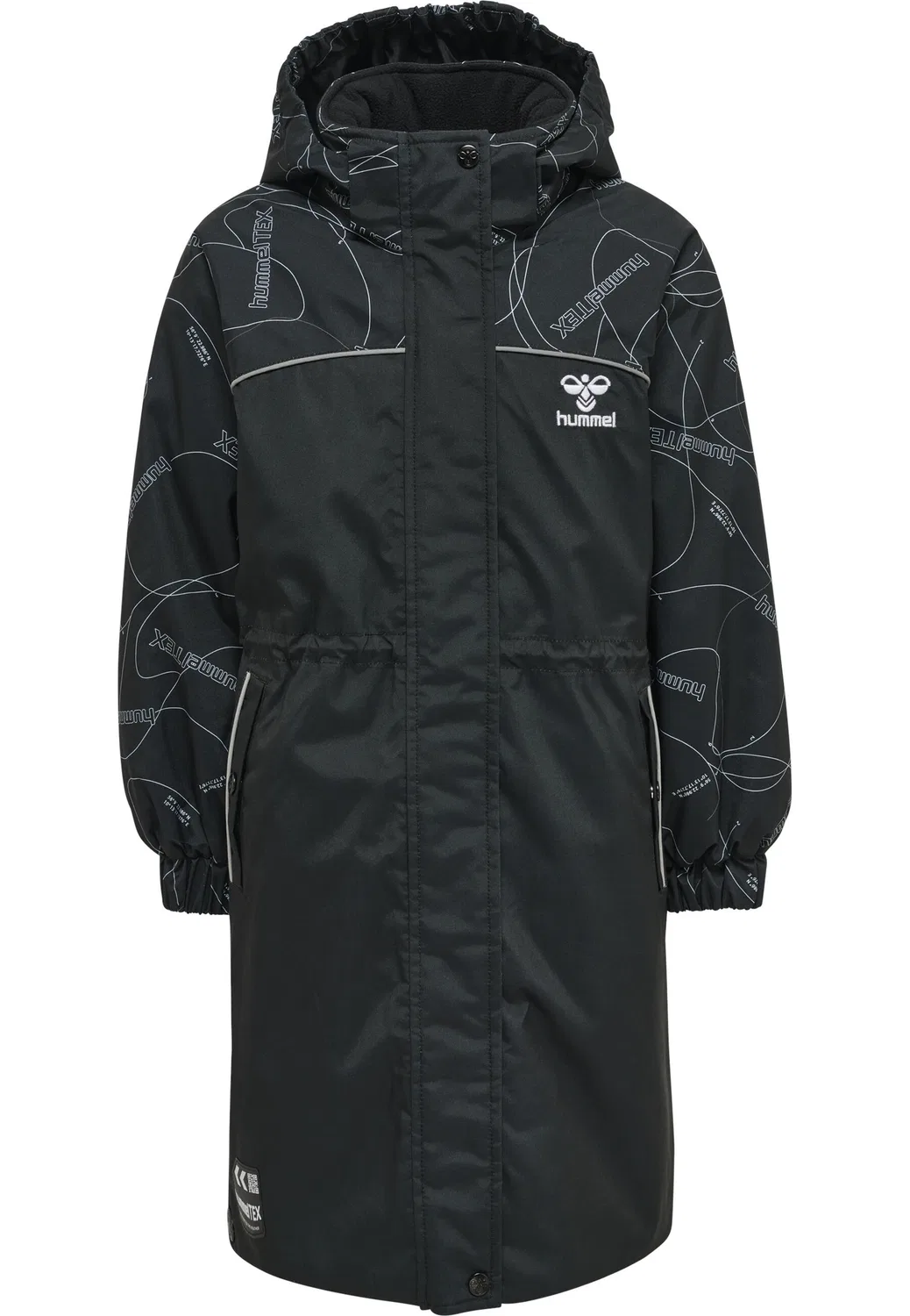 Детская куртка на молнии с принтом Hmlconquer Lifestyle Hummel, Schwarz — фото 2