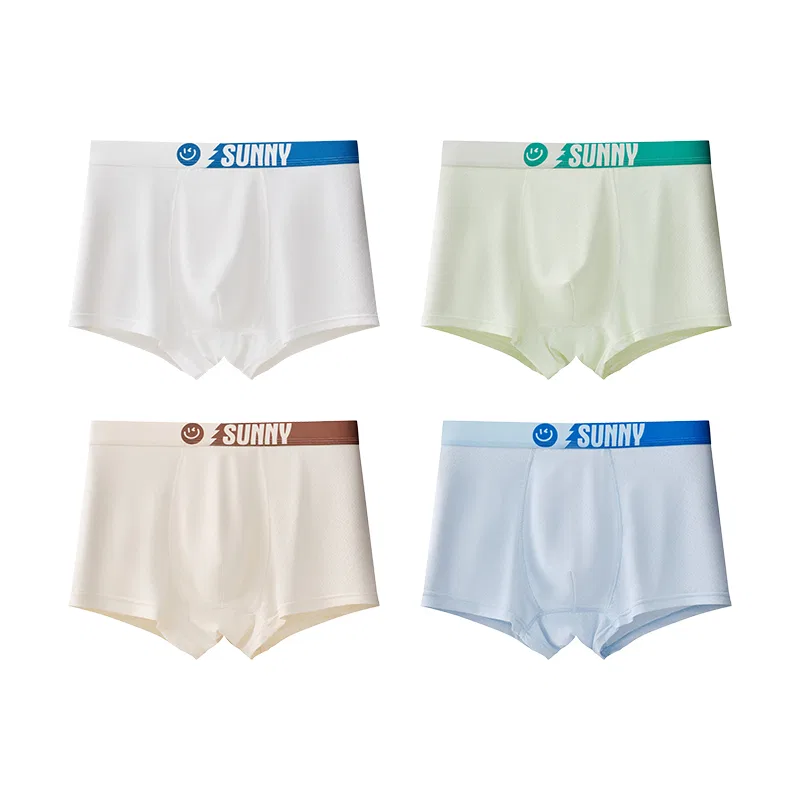 Детские трусы 4 Pack White Light Green Beige Apricot Light Blue MIIOW