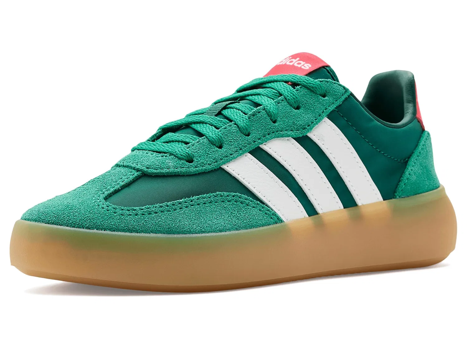 Кроссовки Barreda Decode Elastic Lace Shoes (для маленьких и больших детей) Adidas Kids, Collegiate Green/White/Lucid Red