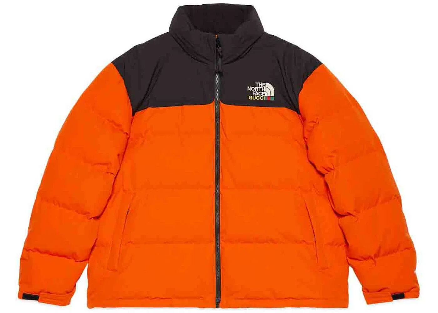 Мужская пуховая куртка с принтом Jacket Gucci, Black/Orange