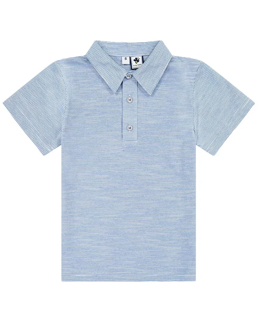 Детская рубашка для мальчиков с принтом Busy Bees, Chambray Blue